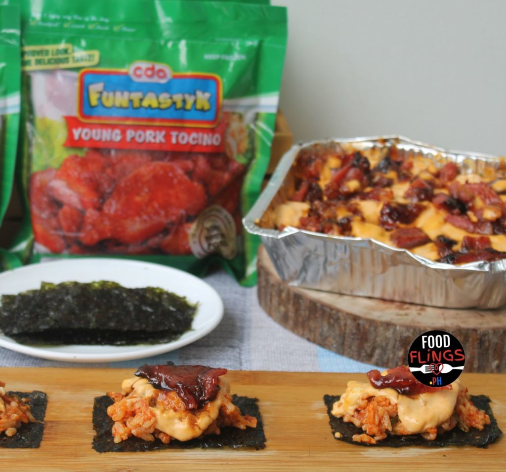 Cooking Challenge : Cheesy CDO Funtastyk Young Pork Tocino Kimchi Sushi ...