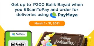 Goldilocks offers as much as P200 cashback exclusively to PayMaya users