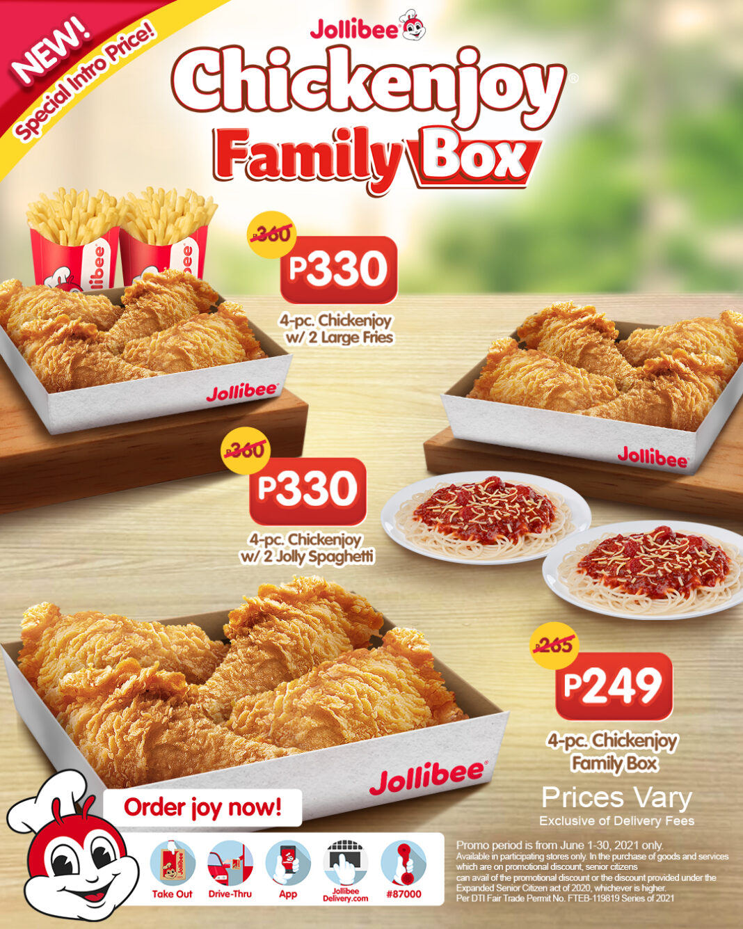 Bring joy to your family everyday with the NEW 4pc-Chickenjoy Family ...