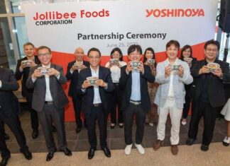 Jollibee Group and Yoshinoya International hold partnership ceremony