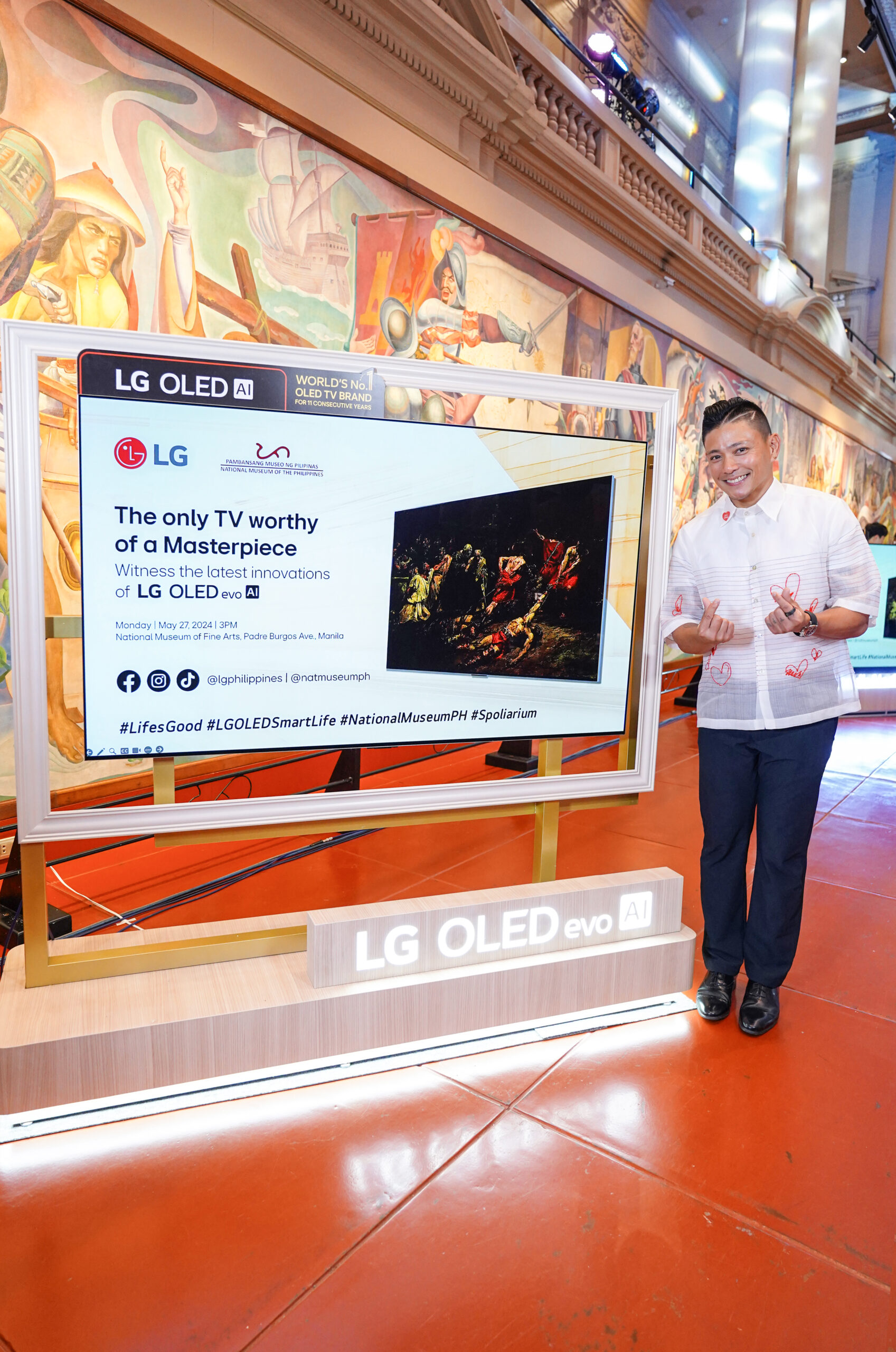 Mr. Drew Arellano with the LG OLED AI G4