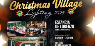 It’s Christmas in Estancia de Lorenzo! Christmas Village Lighting Shines Bright in a Successful Holiday Celebration